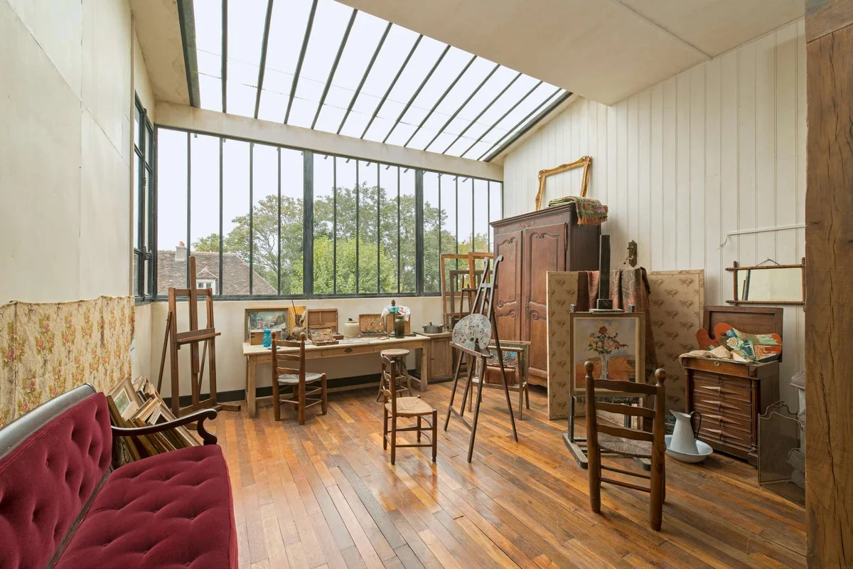 The restored artist's studio at the Musée de Montmartre, a charming museum in Paris on the Butte
